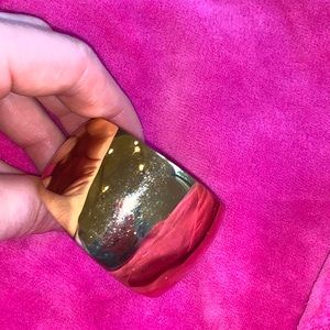 Vintage (70s) wide gold bangle